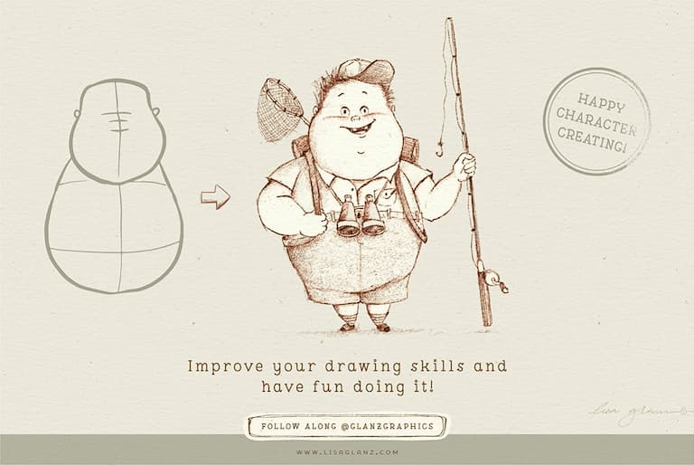 procreate卡通角色辅助线-提高你的绘画技巧和享受它